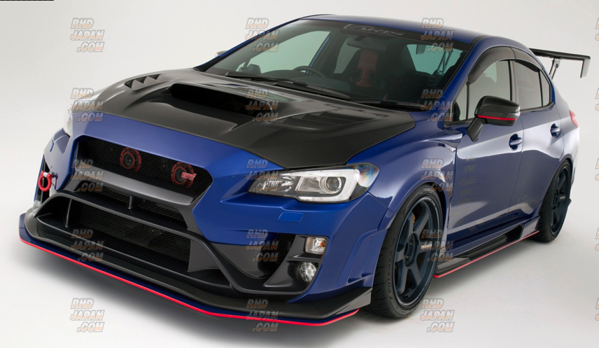 Varis Arising-II Front Bumper with Under Lip Spoiler FRP - WRX S4